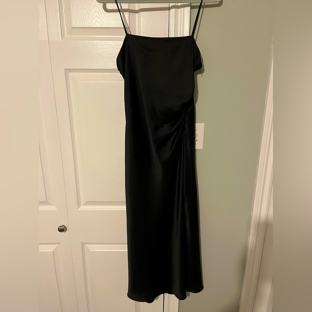 Satin Square Neck MIDI dress